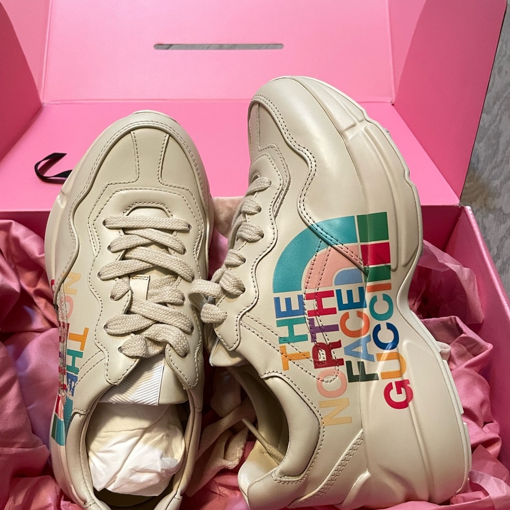 Brand new Gucci Cream Sneakers Chunky Retro Design